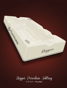 Digger Porcelain Ashtray