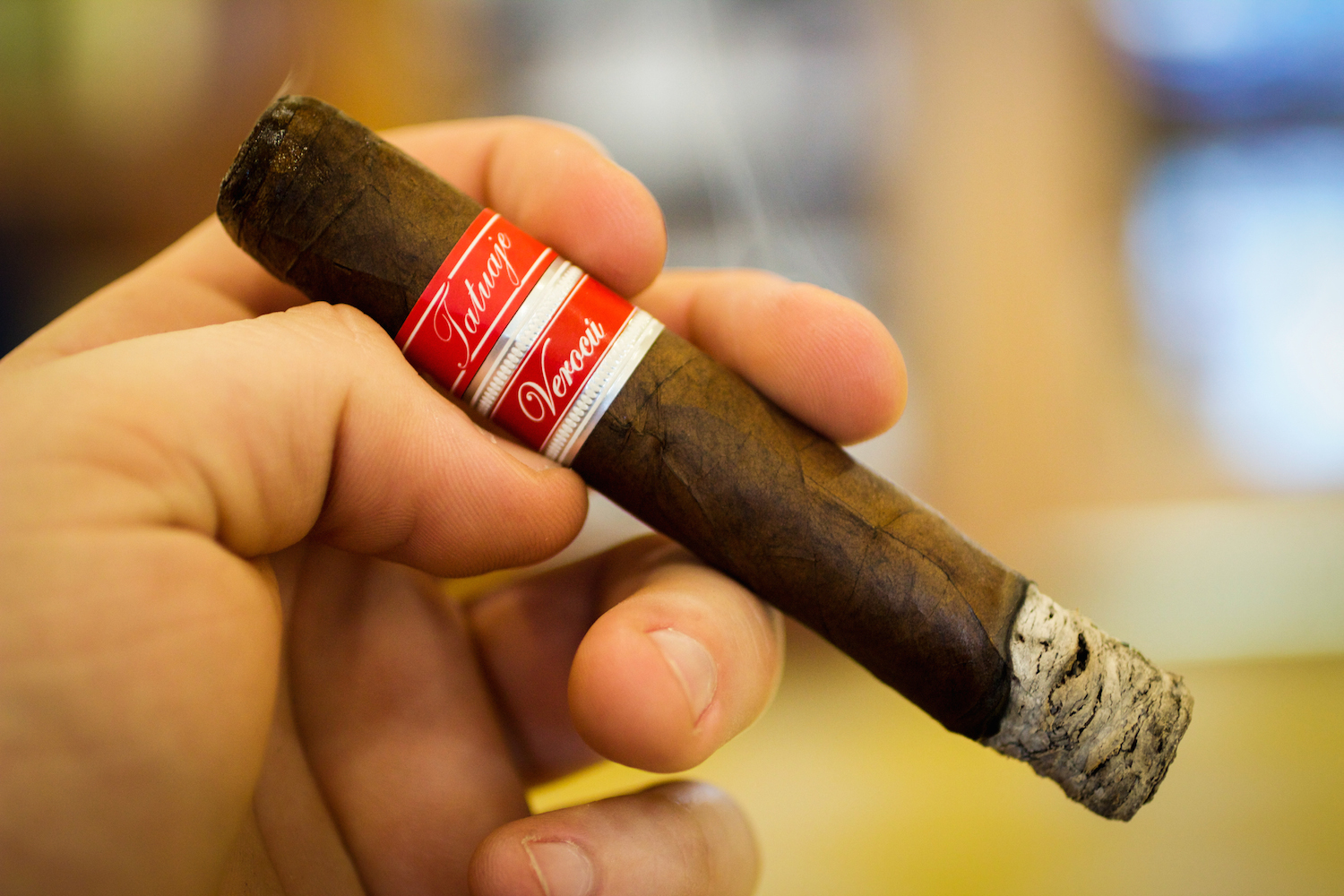 The Tatuaje Verocu No.2 had a strong ash. Solid construction.